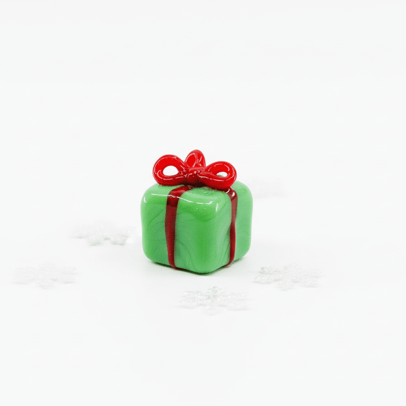 Tiny Christmas Figurine - Holiday Presents Miniature Alex 