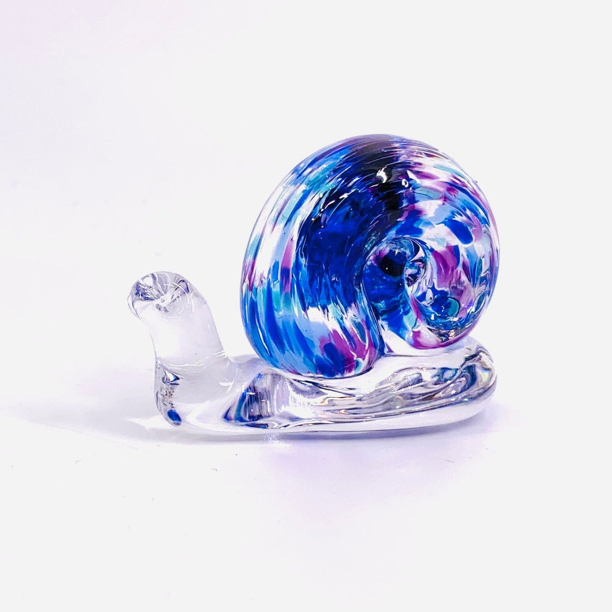 Glass Snail, Periwinkle Miniature Henrietta Glass 
