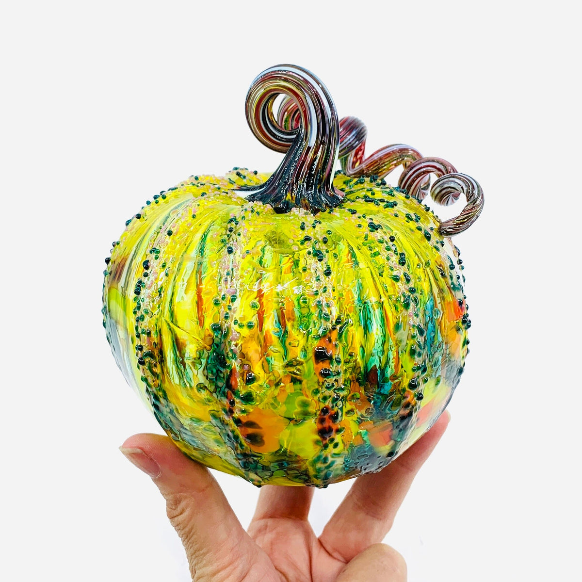 Daily Pumpkin 3052 Fall Squat Gabby Luke Adams Glass Blowing Studio 