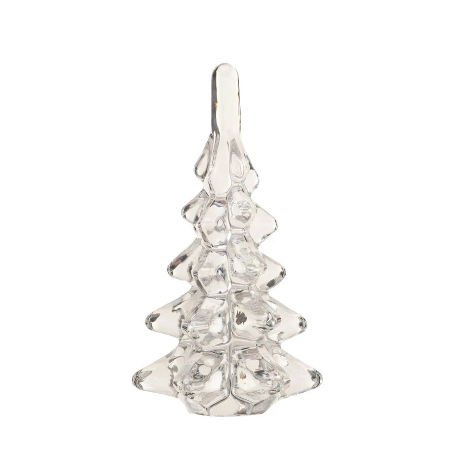 6" Glass Whimsy Tree Diamond Star 