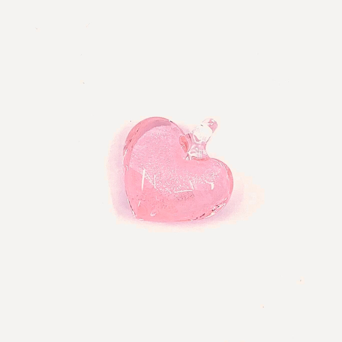 Glass Foil Hearts 271, Pink
