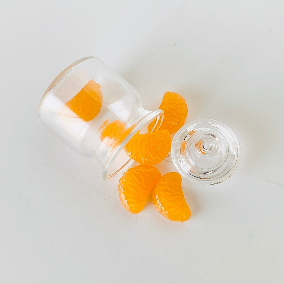 Tiniest Glass Jar of Orange Slices Miniature - 