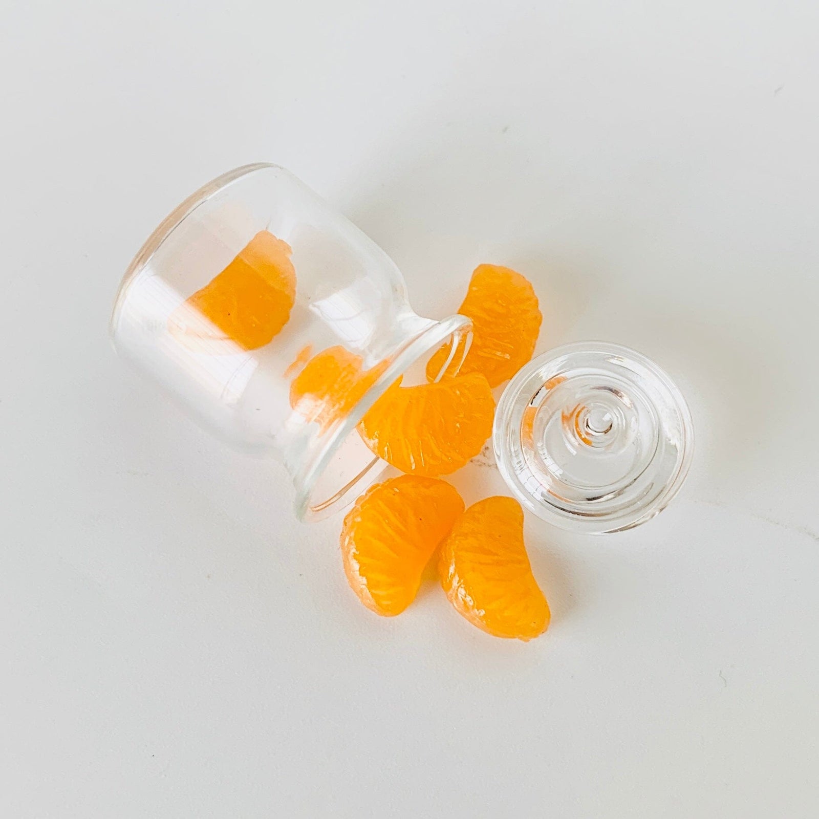 Tiniest Glass Jar of Orange Slices Miniature - 