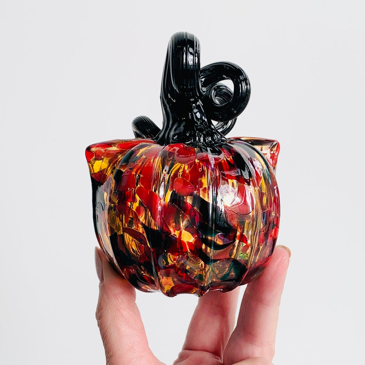 Daily Catkin 1251 Daily Pumpkin Luke Adams Glass Blowing Studio 