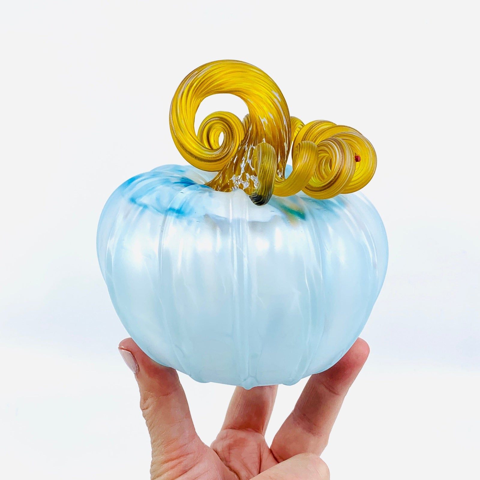 Daily Pumpkin 590 Coastal Matte Squat Gabby Luke Adams Glass Blowing Studio 
