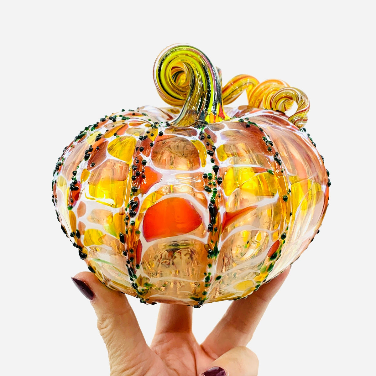Daily Pumpkin 63 Fall Squat Daily Pumpkin Luke Adams Glass Blowing Studio 