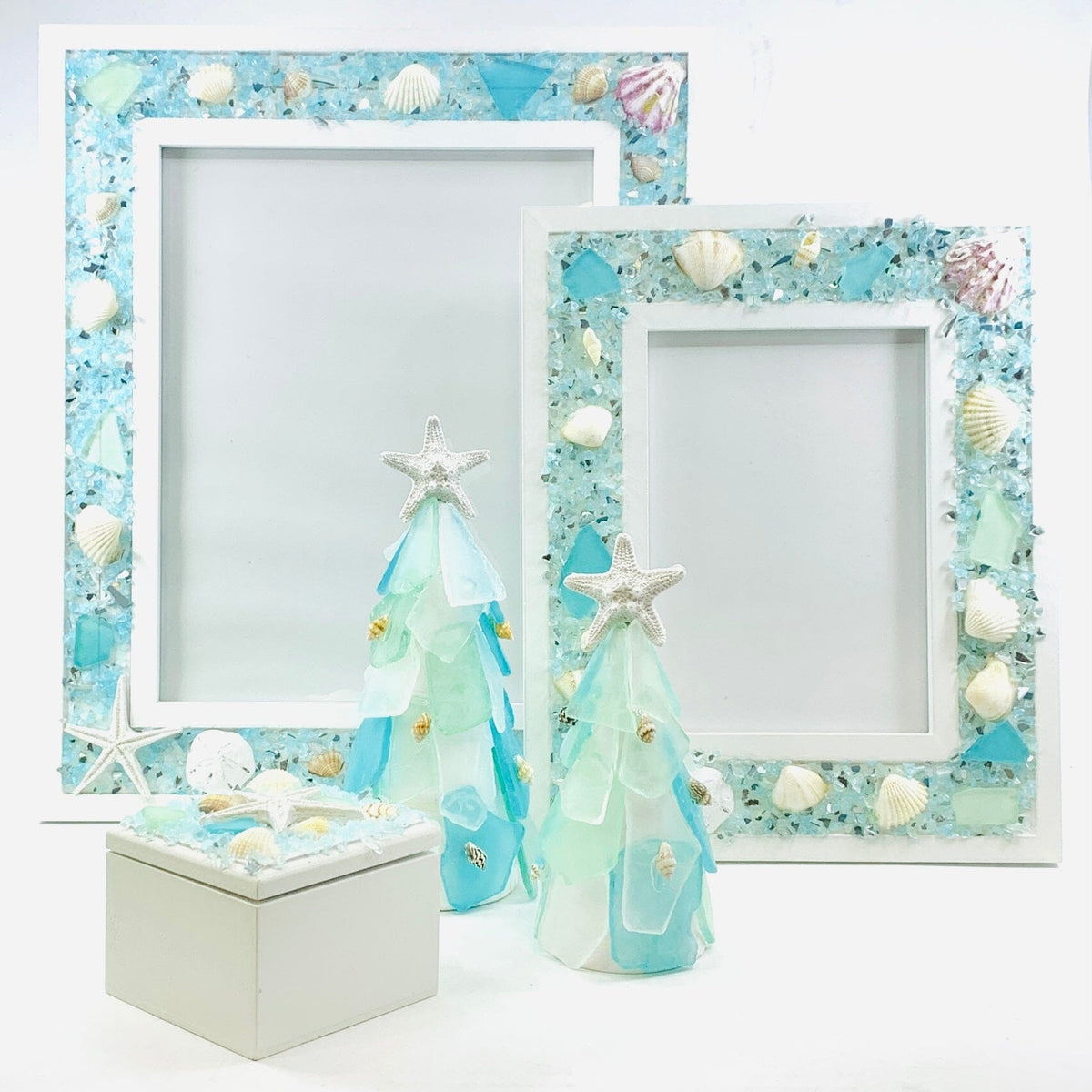 5 Piece Holiday Sea Glass Gift Set Chesapeake Bay 