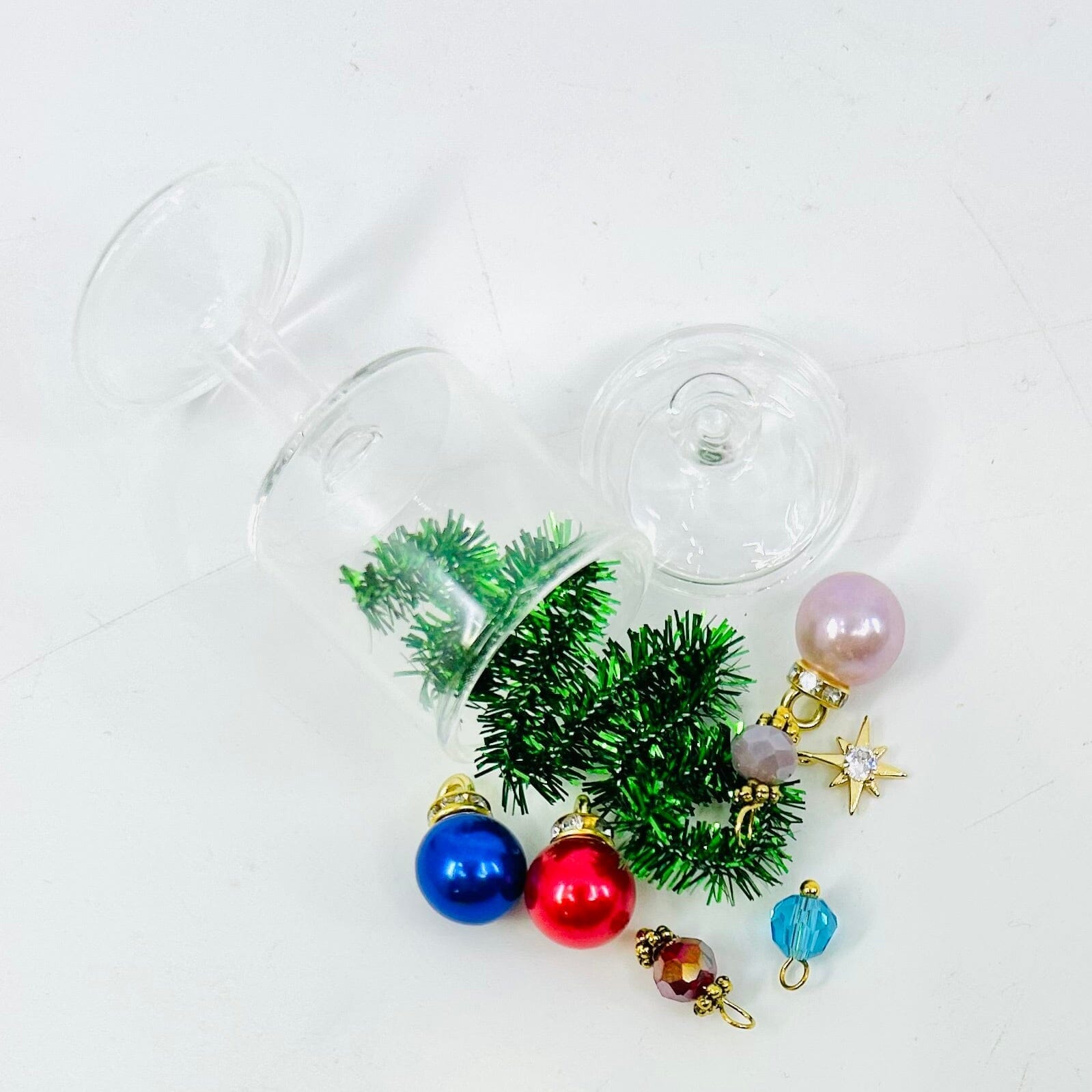 Tiniest Tree Decoration Jar, Red Garland Miniature - 