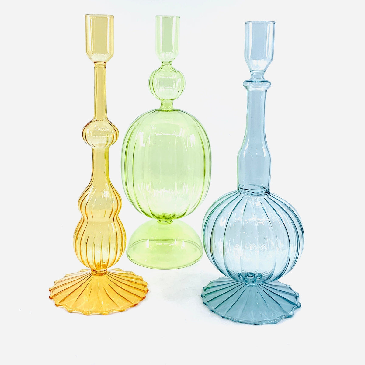 10" Glass Taper Holder Creative Co-Op 