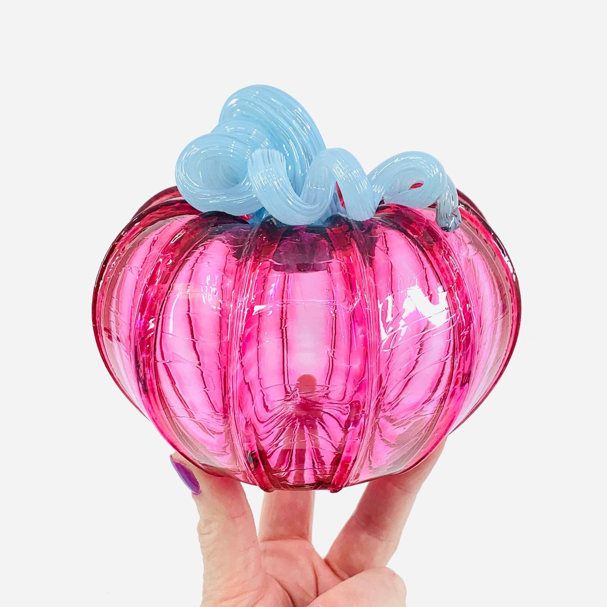 Blush and Bluebell Squat Inspo Luke Adams Glass Blowing Studio 