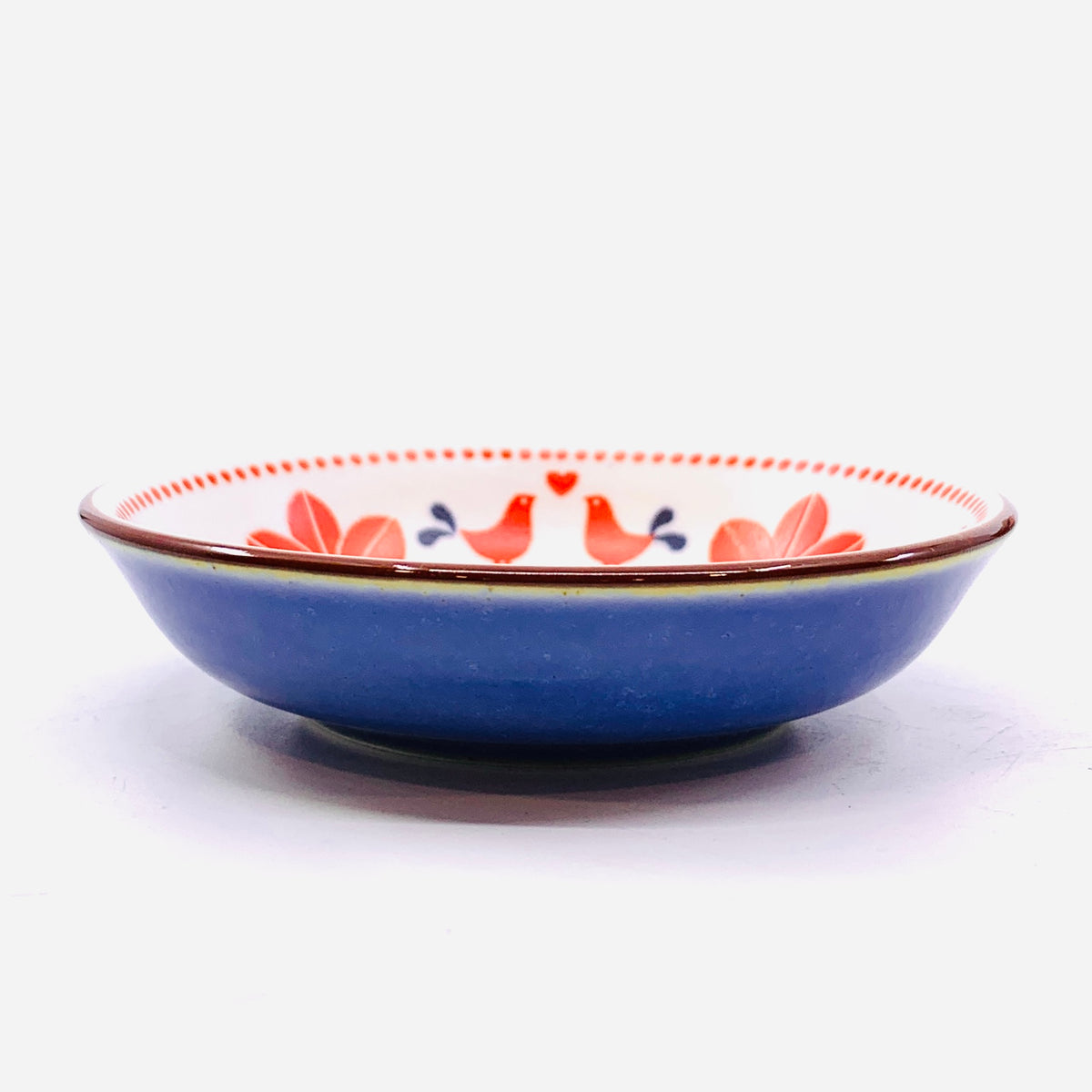 Patterned Porcelain Dipping Bowl 8, Red