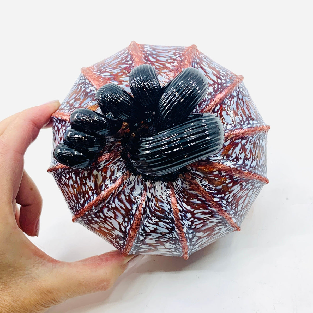 Best Pumpkin of The Day 570 Fall Shimmer Squat Daily Pumpkin Luke Adams Glass Blowing Studio 