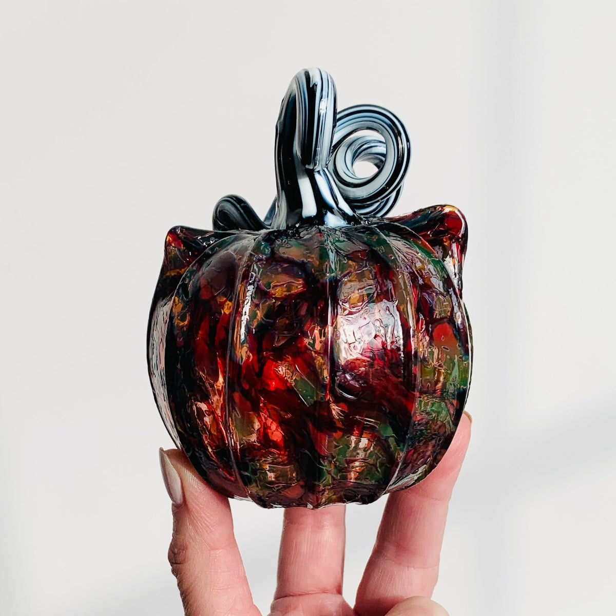 Daily Catkin 1253 Daily Pumpkin Luke Adams Glass Blowing Studio 