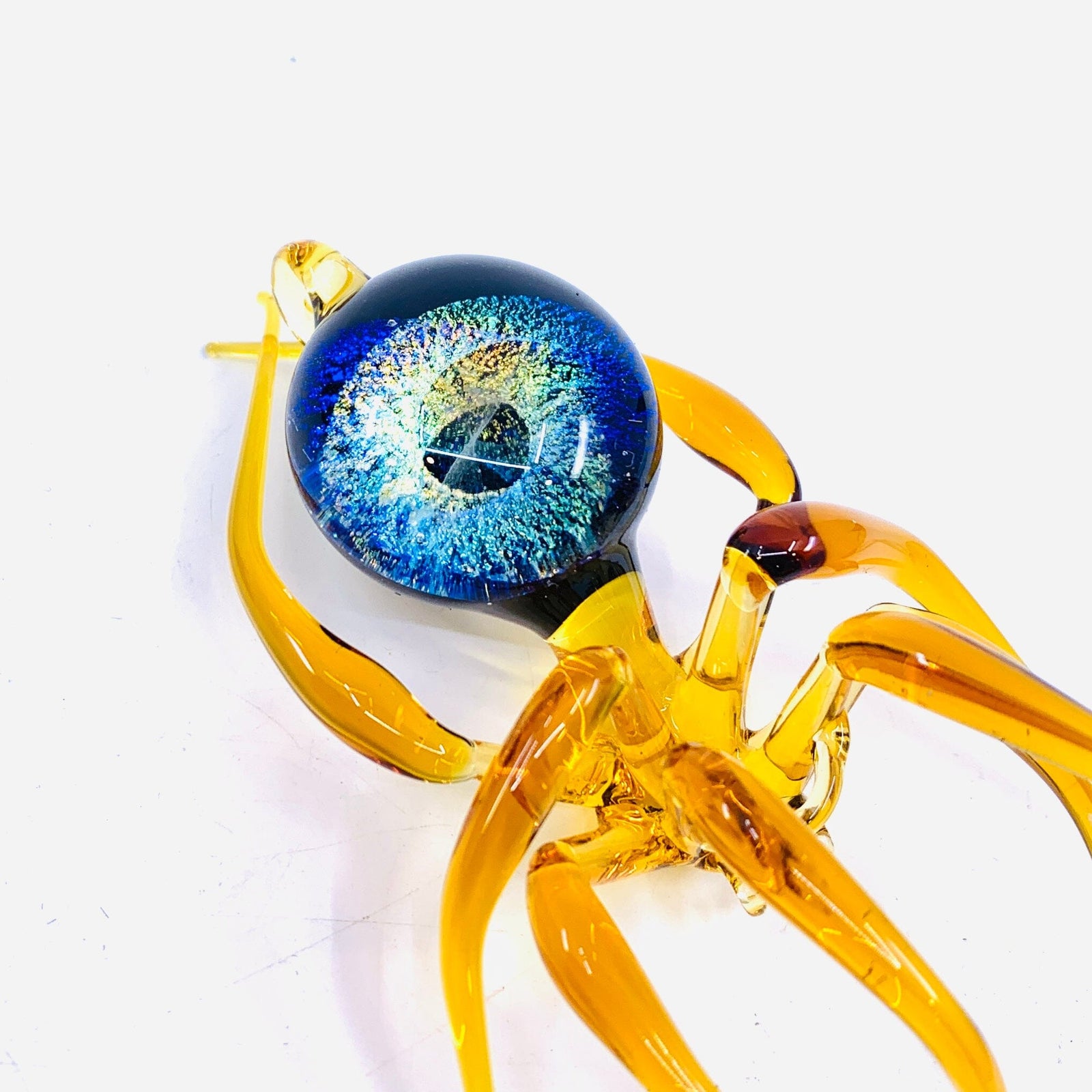 Glass Galaxy Spider Ornament, 14 Ornament WGK Glass Art Inc 
