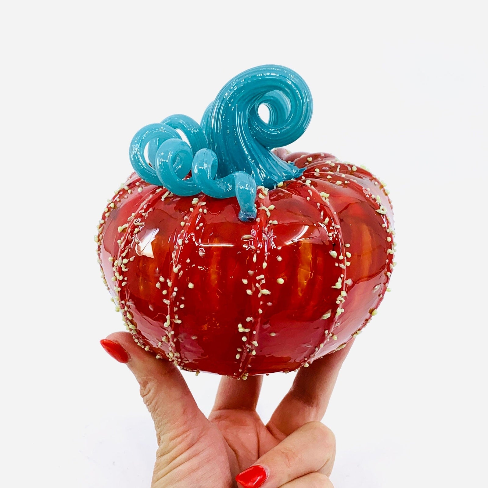 Daily Pumpkin 891 Holiday Squat Gabby Luke Adams Glass Blowing Studio 