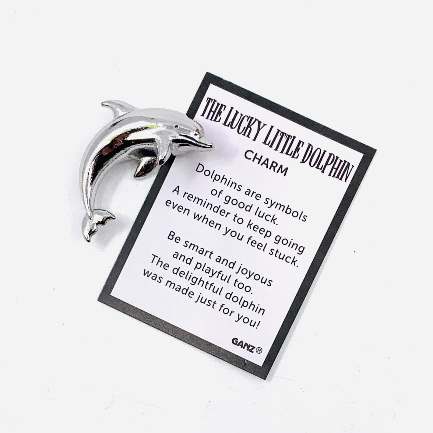 The Lucky Little Dolphin Charm - PT 28 Miniature GANZ 