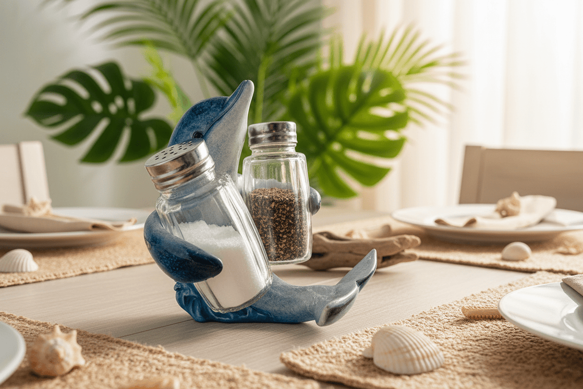 Dolphin Salt and Pepper Shaker Chesapeake Bay 
