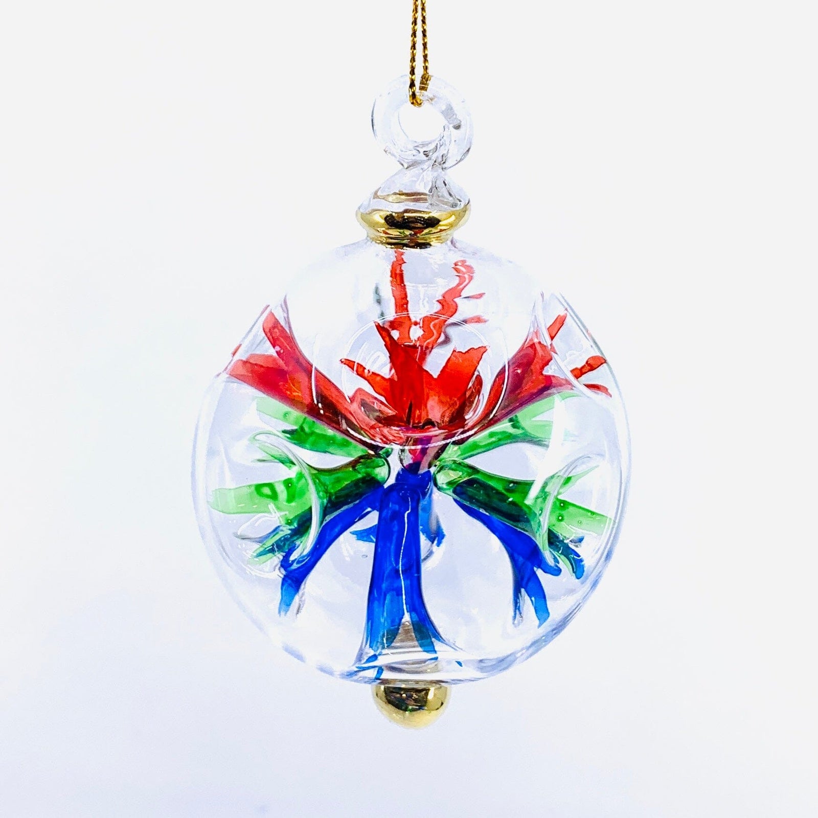 Hand Blown Starburst Ornaments, Multi Small Unique Tradings LLC 