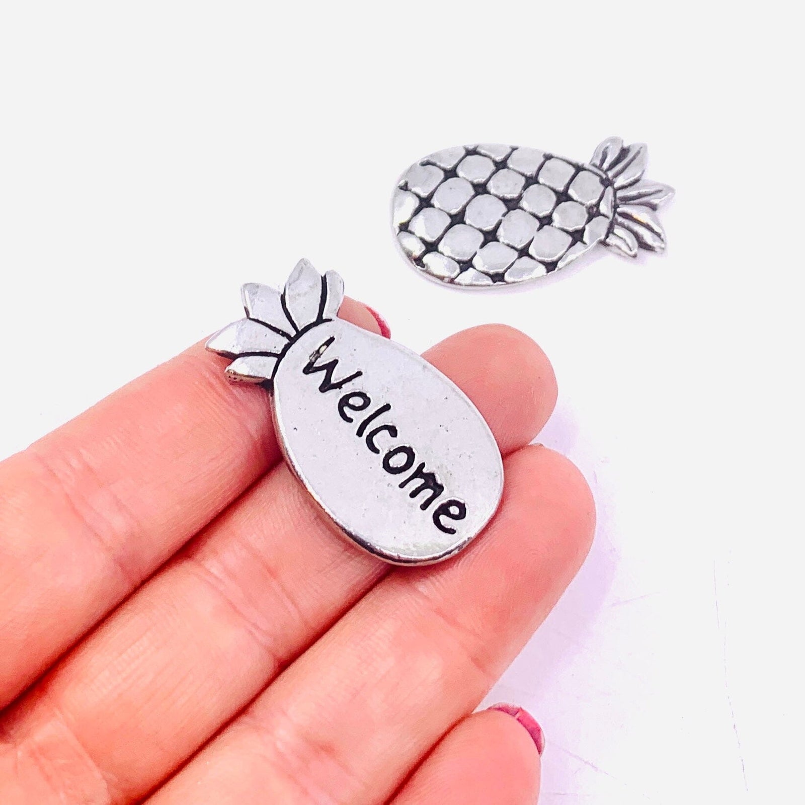 Pewter Good Luck Coin, Pineapple Basic Spirit 