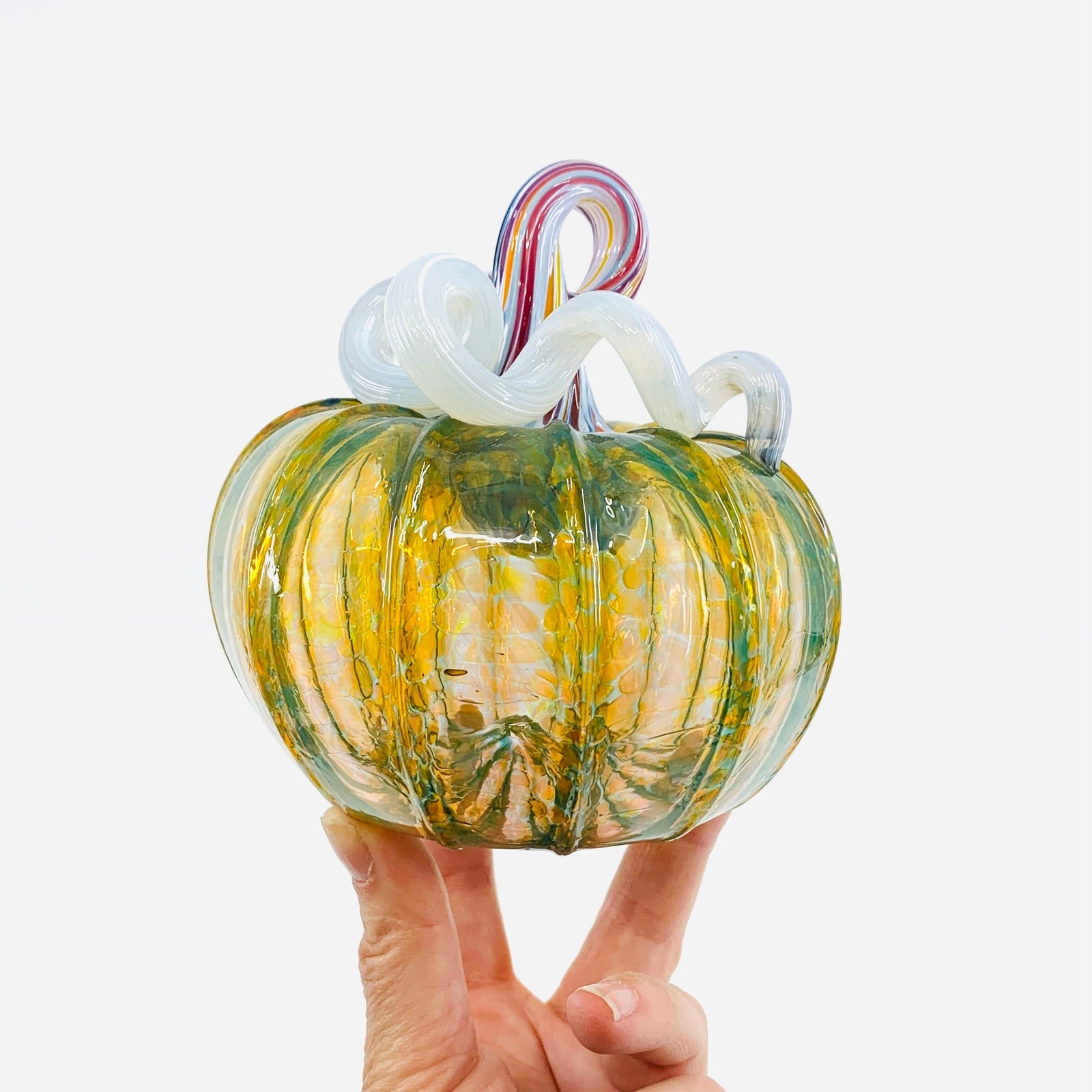 Daily Pumpkin 1040 “Oops” Squat Gabby Luke Adams Glass Blowing Studio 