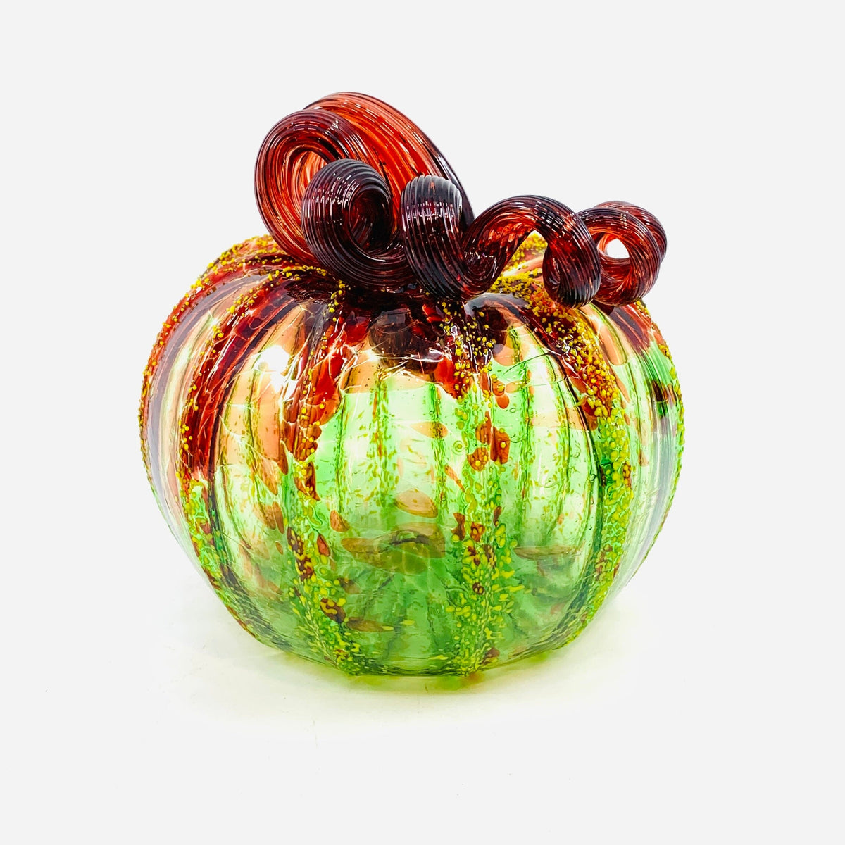 Daily Pumpkin 3117 Fall Squat Gabby Luke Adams Glass Blowing Studio 