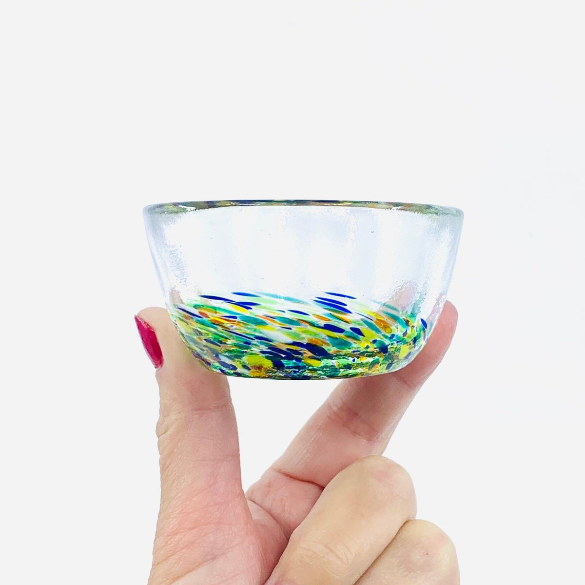 Recycled Glass Confetti Bowls Decor Creative Co-Op 