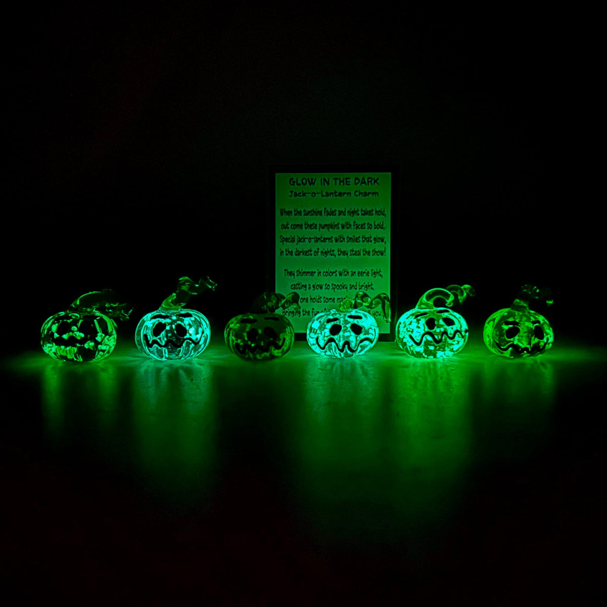 Glow In The Dark Jack - O - Lantern Pocket Charm PT189 Miniature GANZ 