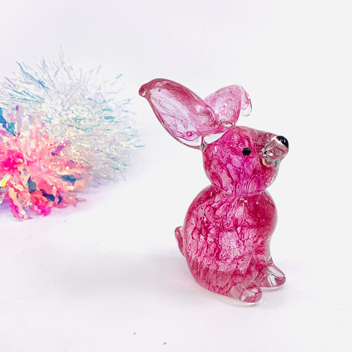 Baby Glass Bunny, Pink Rosie Pants Decor Chesapeake Bay 