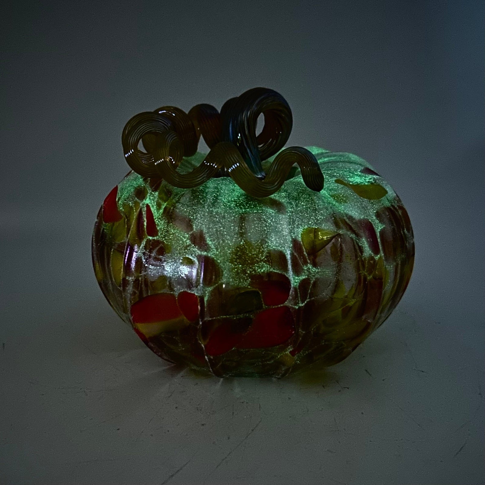 Daily Glow Pumpkin 261 Fall Squat Daily Pumpkin Luke Adams Glass Blowing Studio 