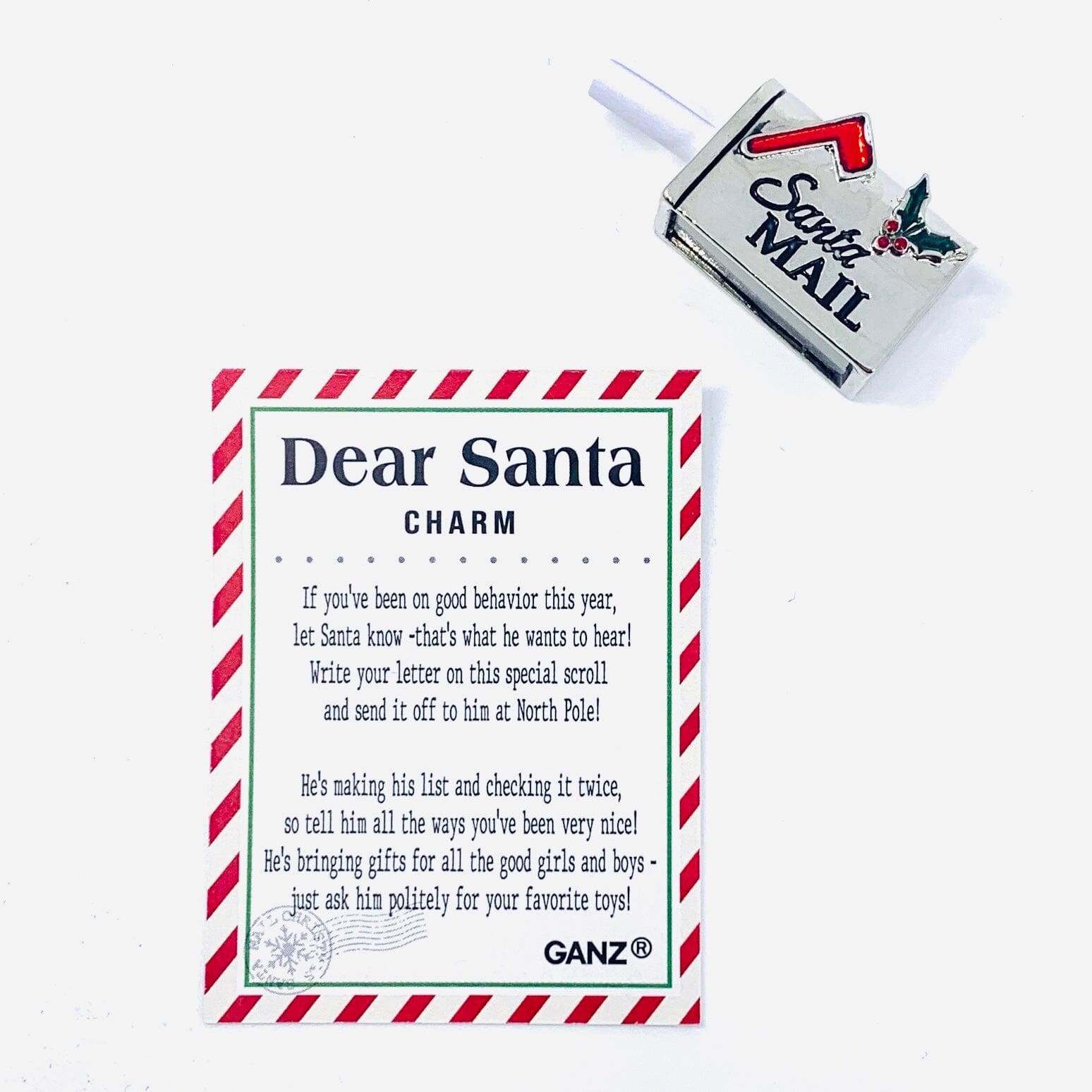Dear Santa Charm PT185 Miniature GANZ 