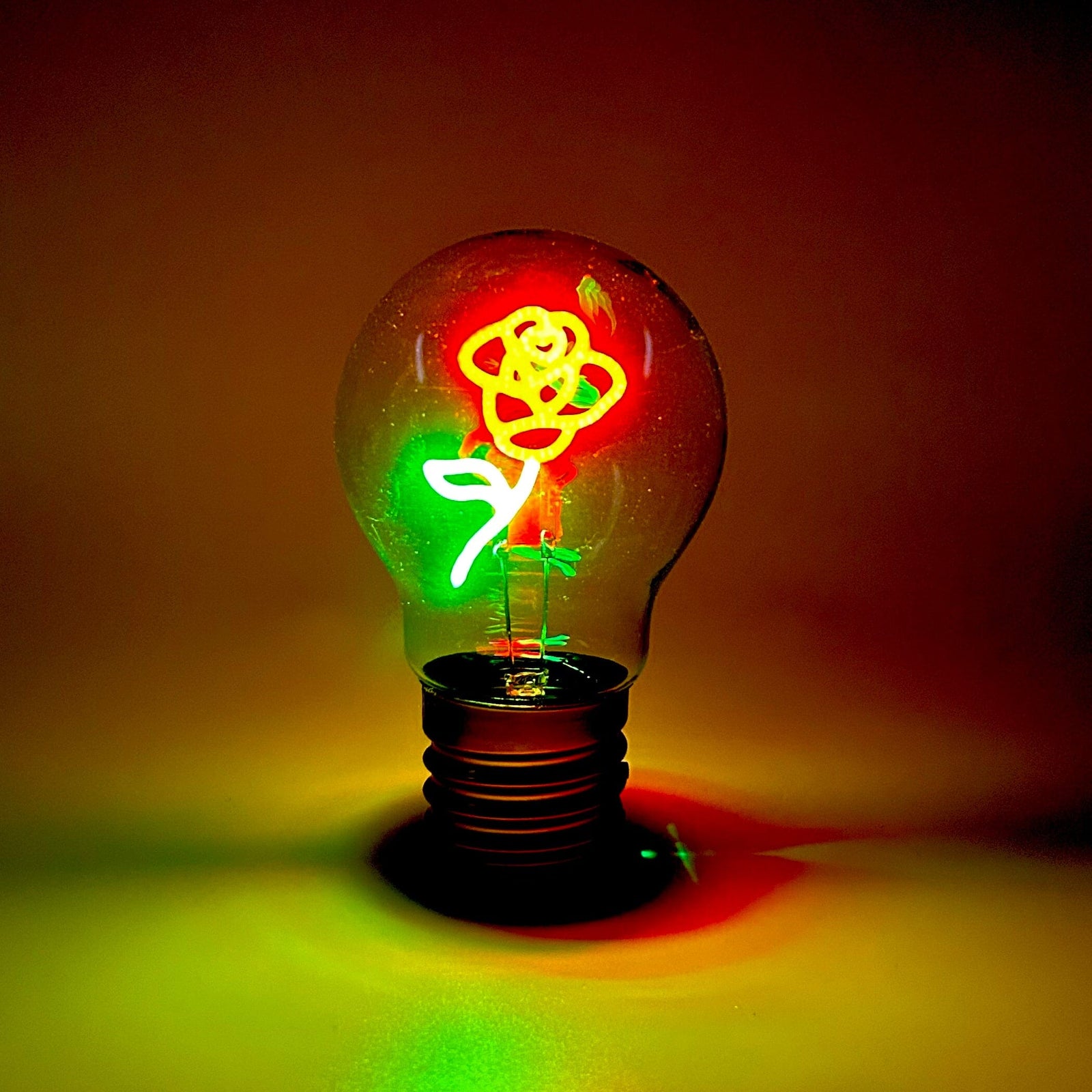 Neon Rose Lightbulb 29TONIGHT 