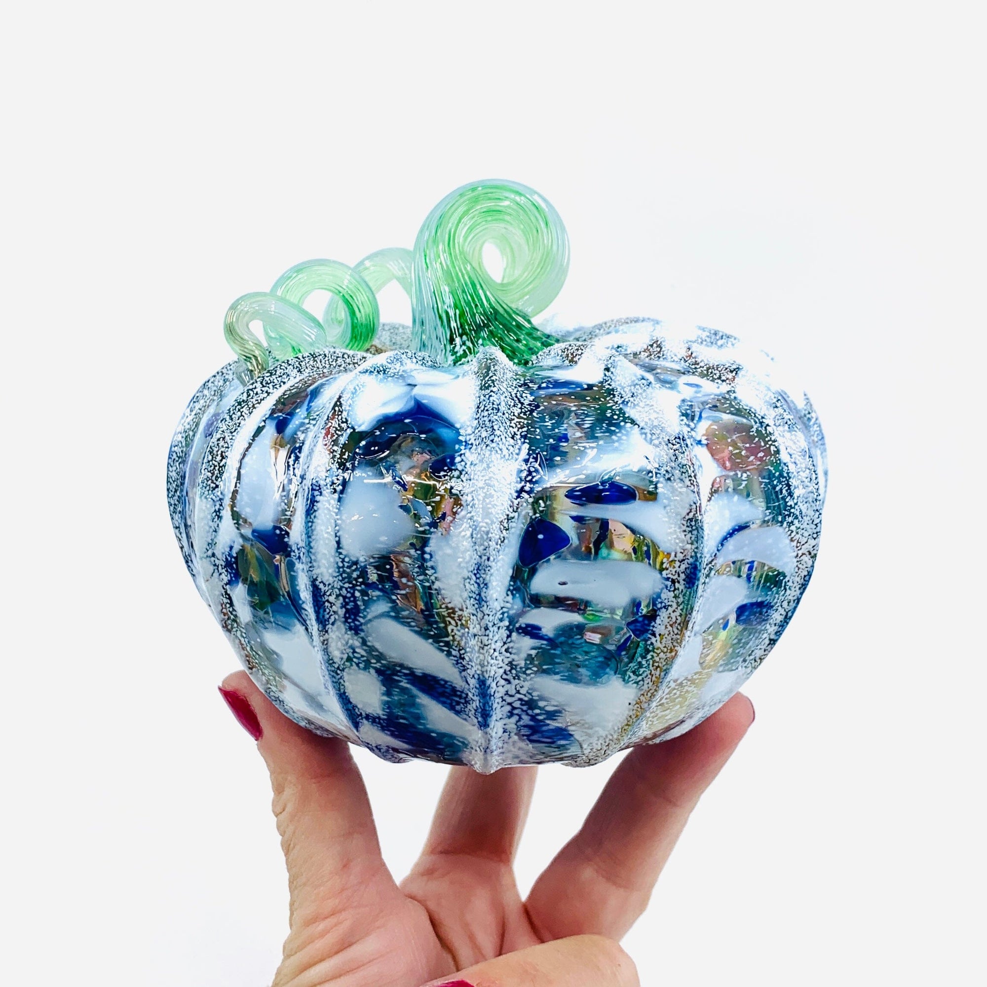 Daily Pumpkin 1851 Snowfall Squat Gabby Luke Adams Glass Blowing Studio 