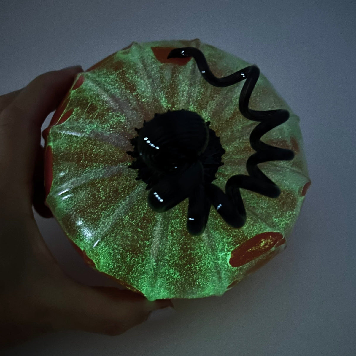 Daily Glow Pumpkin 346 Fall Squat Daily Pumpkin Luke Adams Glass Blowing Studio 