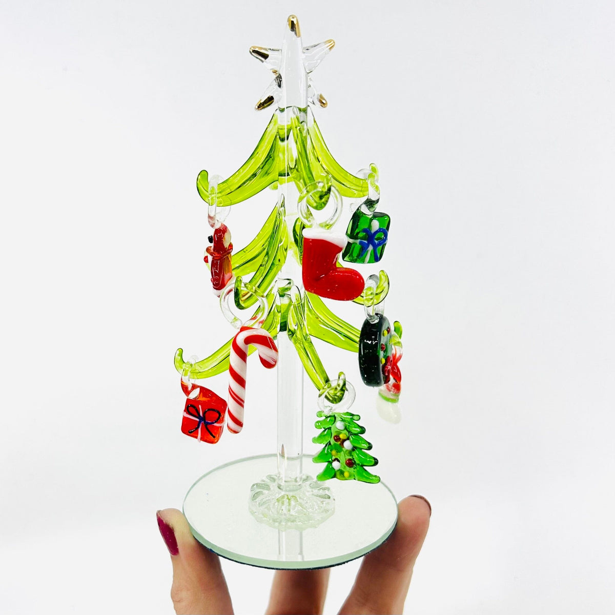 Glass Stocking Tree 4 Decor Gift Essentials 