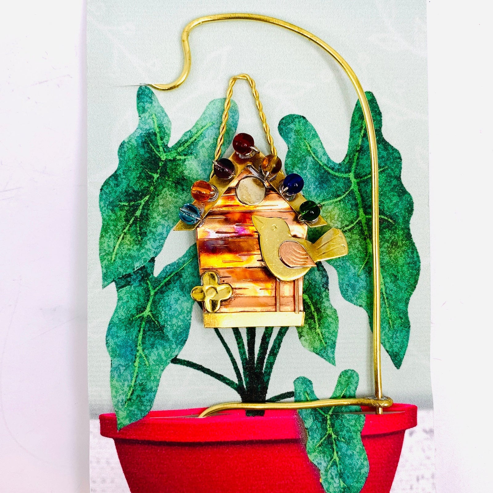 Plant Hangers 16, Tweet Birdhouse Miniature Pilgrim Imports 