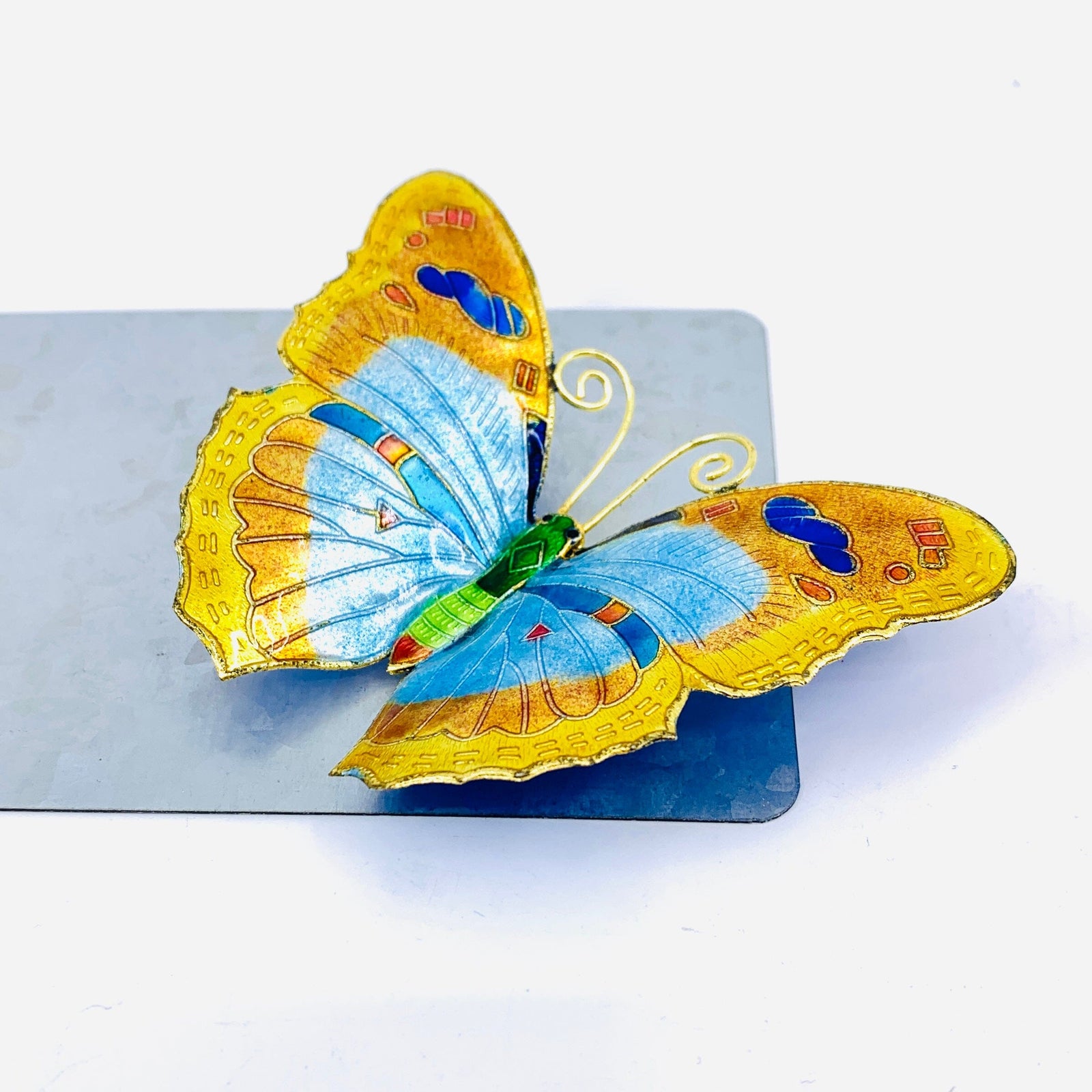 Pewter Enameled Butterfly Magnets -10 Decor Kubla Craft 