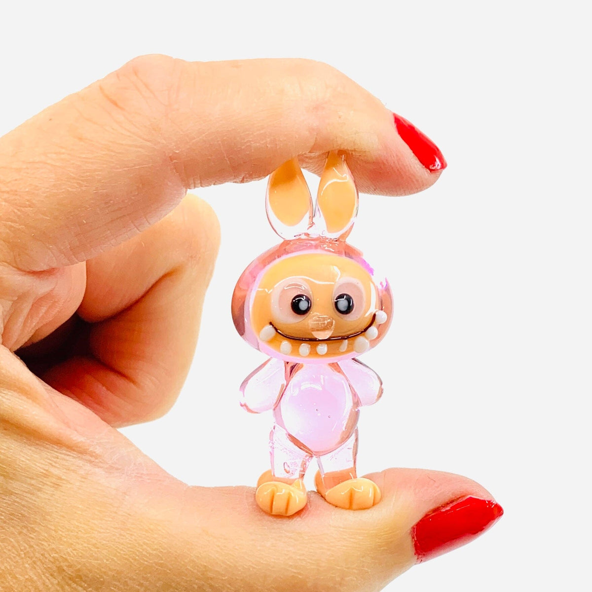 Glass Labubu Monsters, Pink Alex 