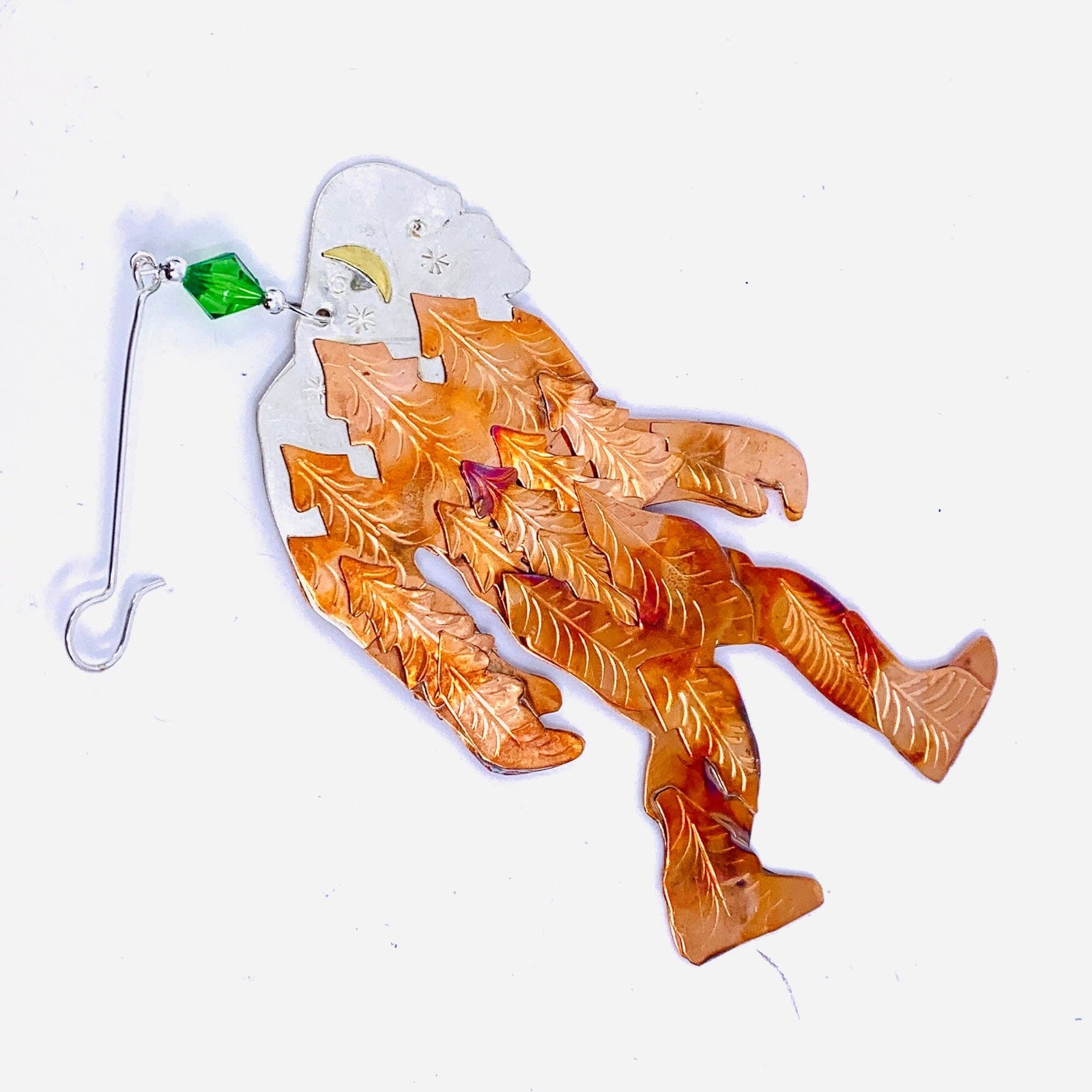 Mixed Metal Ornament, Sasquatch 23 Miniature Pilgrim Imports 