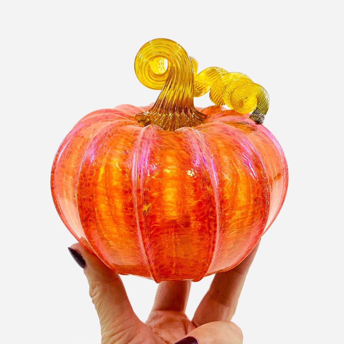 Daily Pumpkin 81 Fall Shimmer Squat Gabby Luke Adams Glass Blowing Studio 
