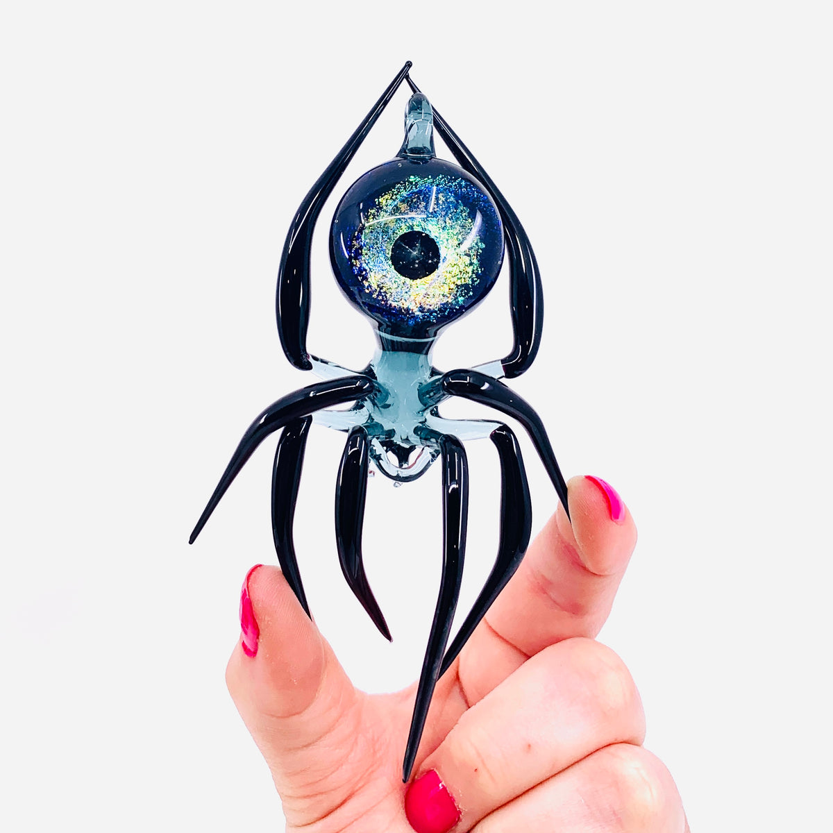 Glass Galaxy Spider Ornament, 28