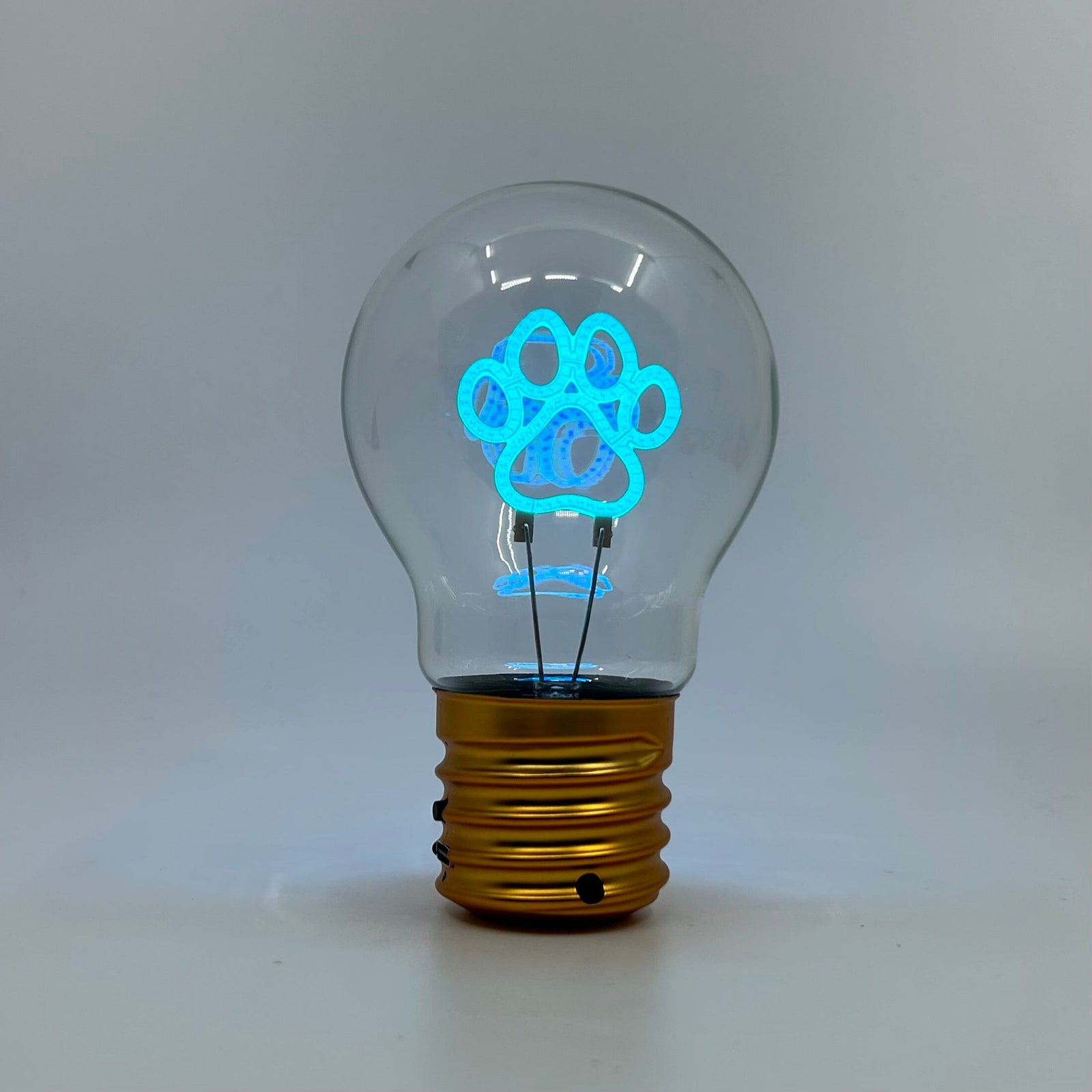 Neon Paw Print Lightbulb 29TONIGHT 