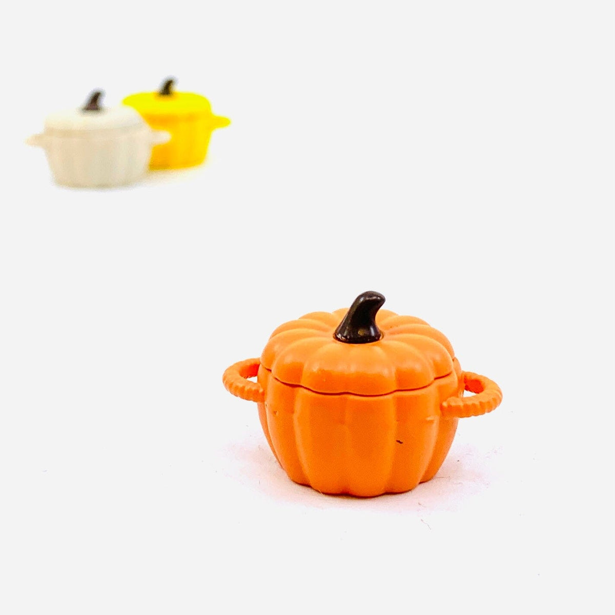 Miniature Pumpkin Soup Pot, Orange Miniature - 
