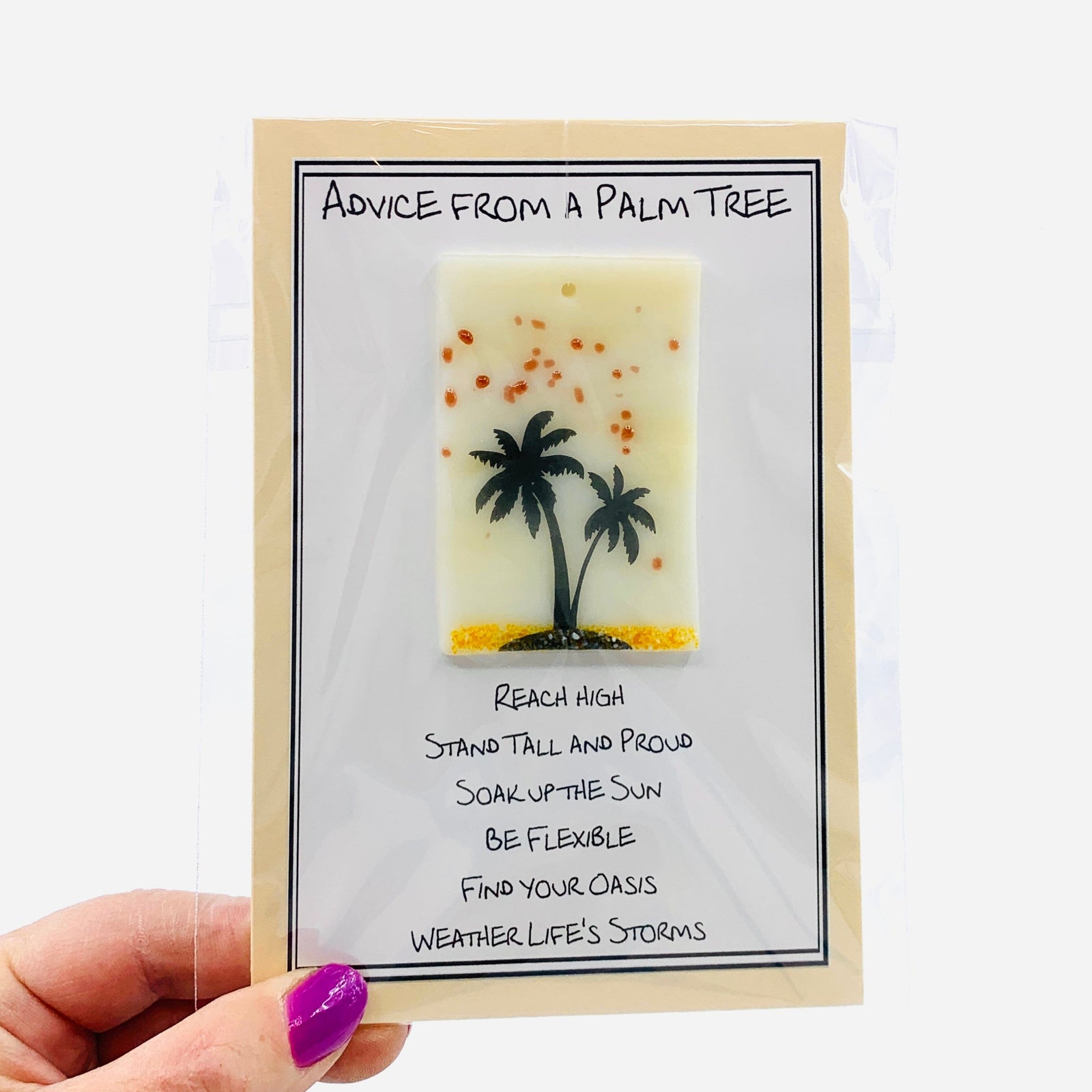 Fused Glass Advice From a Palm Tree 1 Decor Glimmer Glass Gifts 