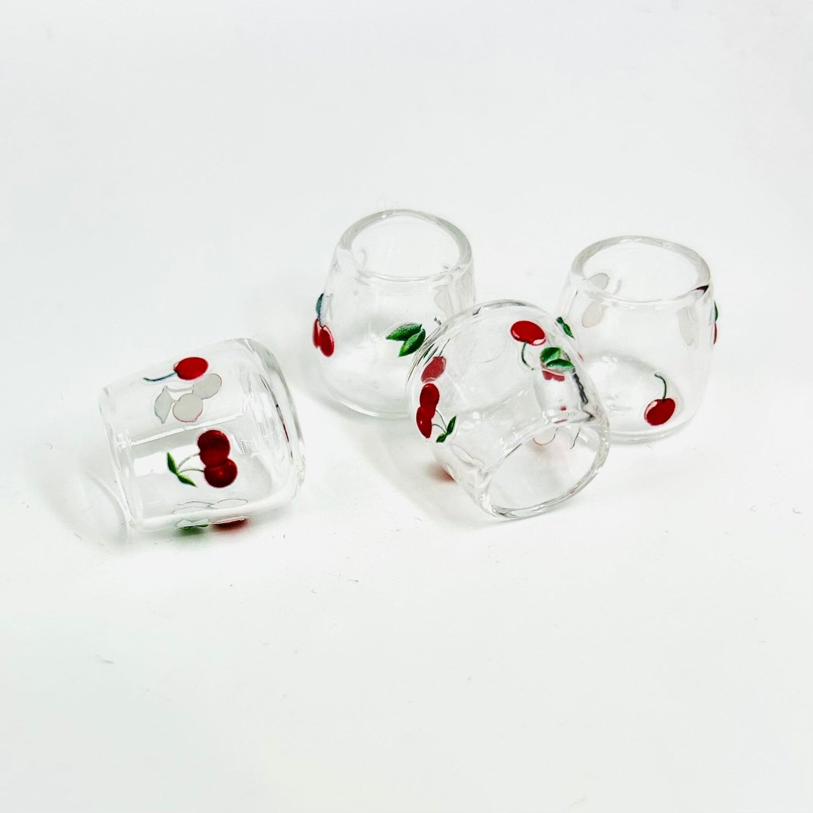 Tiniest Cherry Juice Glass Decor - 