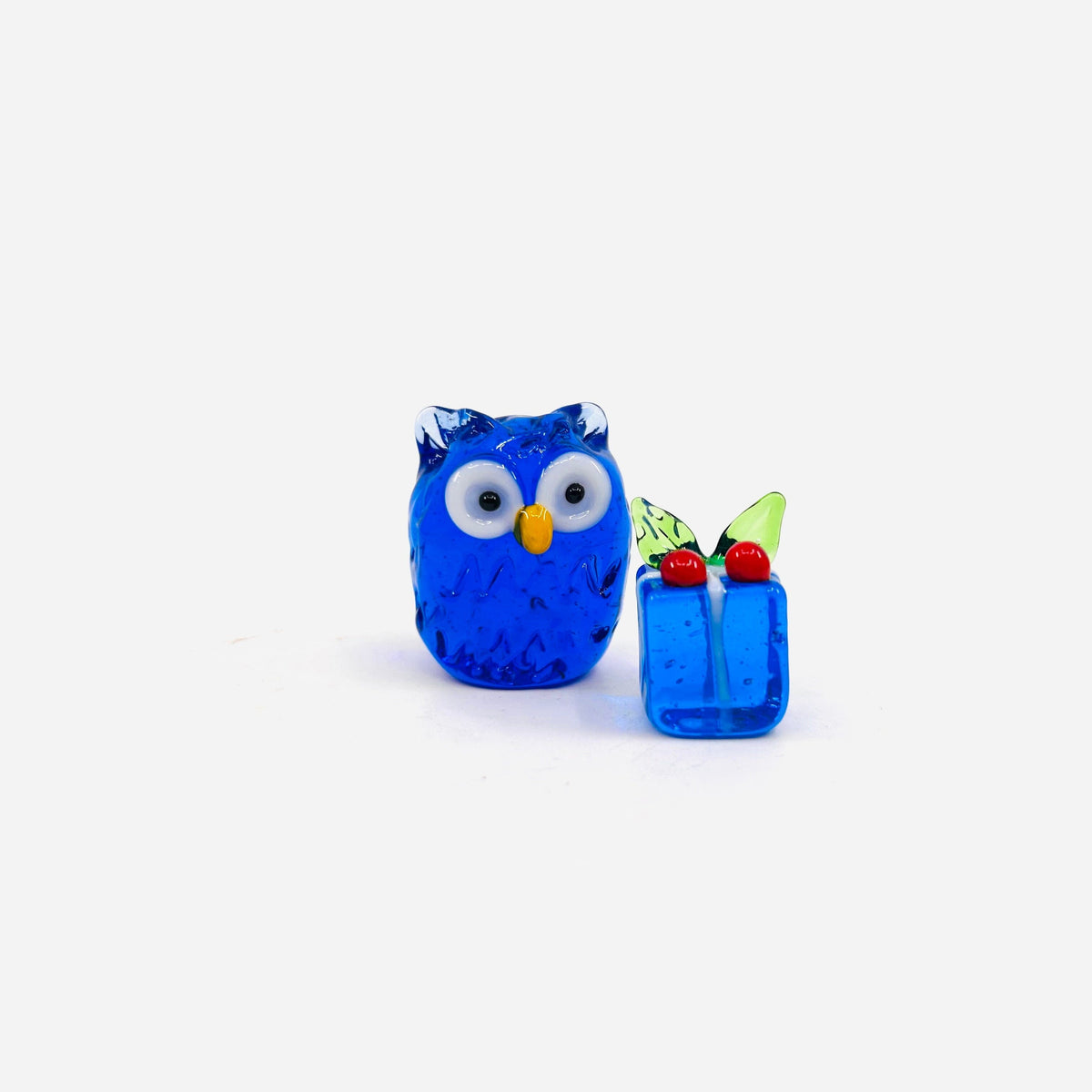 Tiny Christmas Figurine - Owl Have a Blue Christmas Miniature Alex 