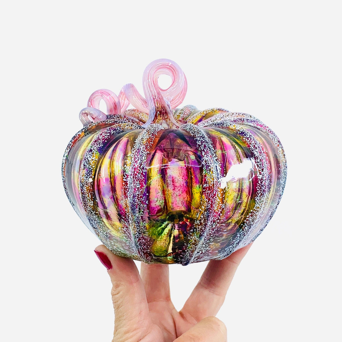 Daily Pumpkin 1852 Snowfall Squat Gabby Luke Adams Glass Blowing Studio 