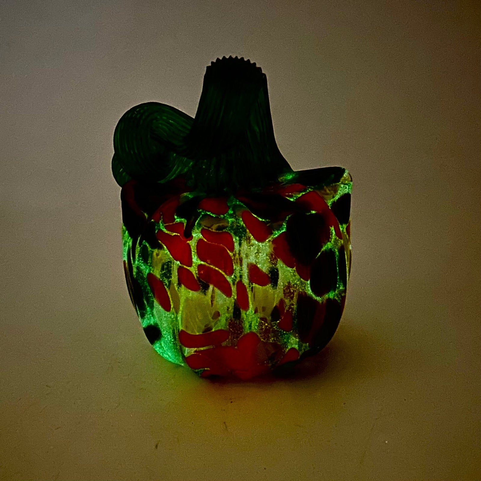 Glow Catkin 1209 Daily Pumpkin Luke Adams Glass Blowing Studio 