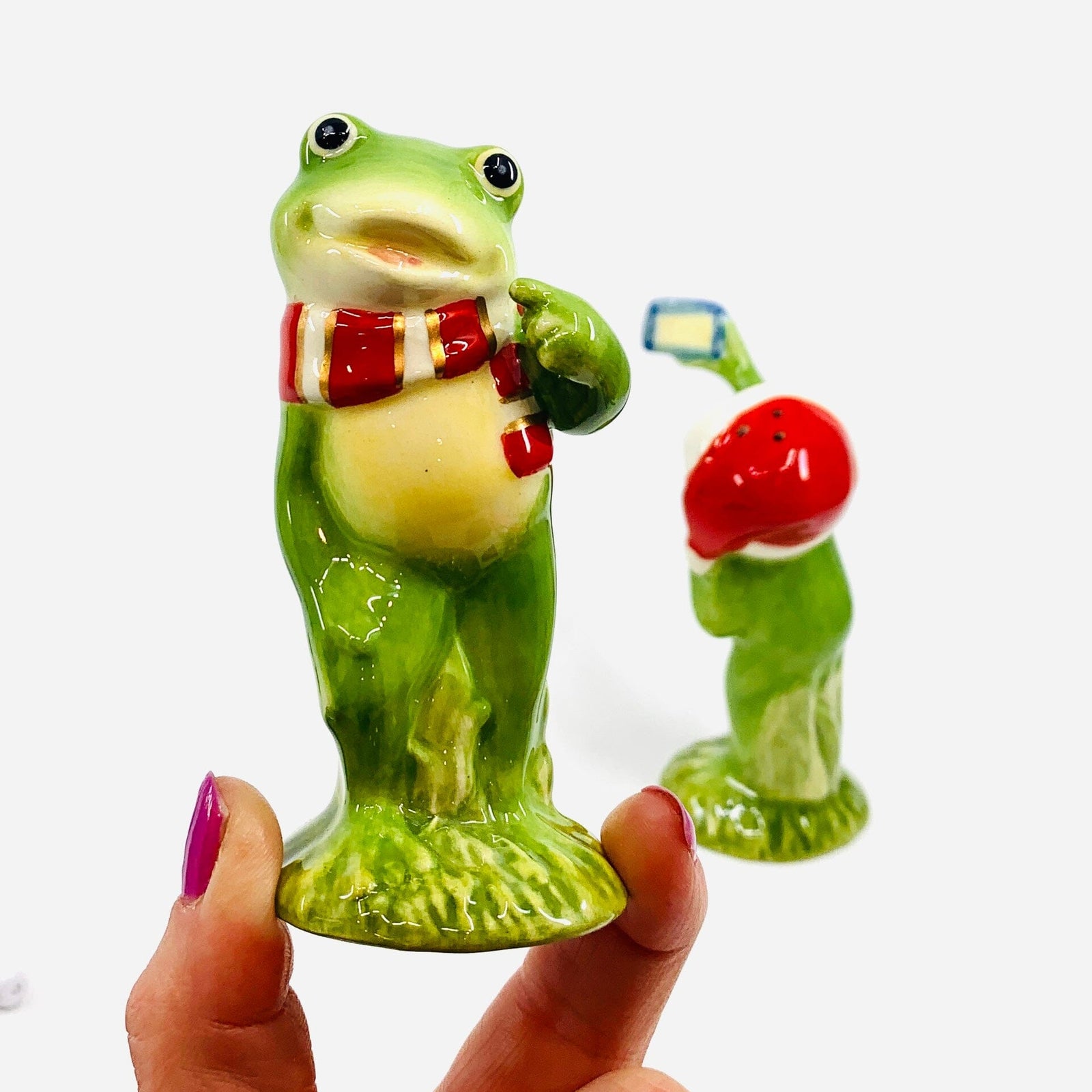Selfie Frogs Salt and Pepper Shakers COSMOS 