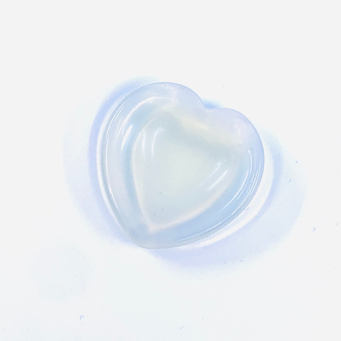 Small Heart Worry Stone - Opalite Decor - 
