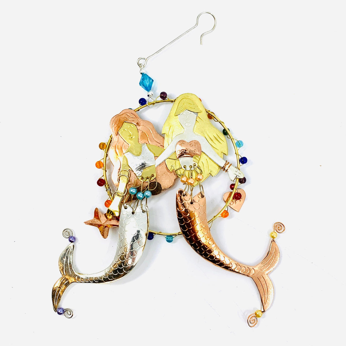 Mixed Metal Ornament, Mermaid Besties Miniature Pilgrim Imports 
